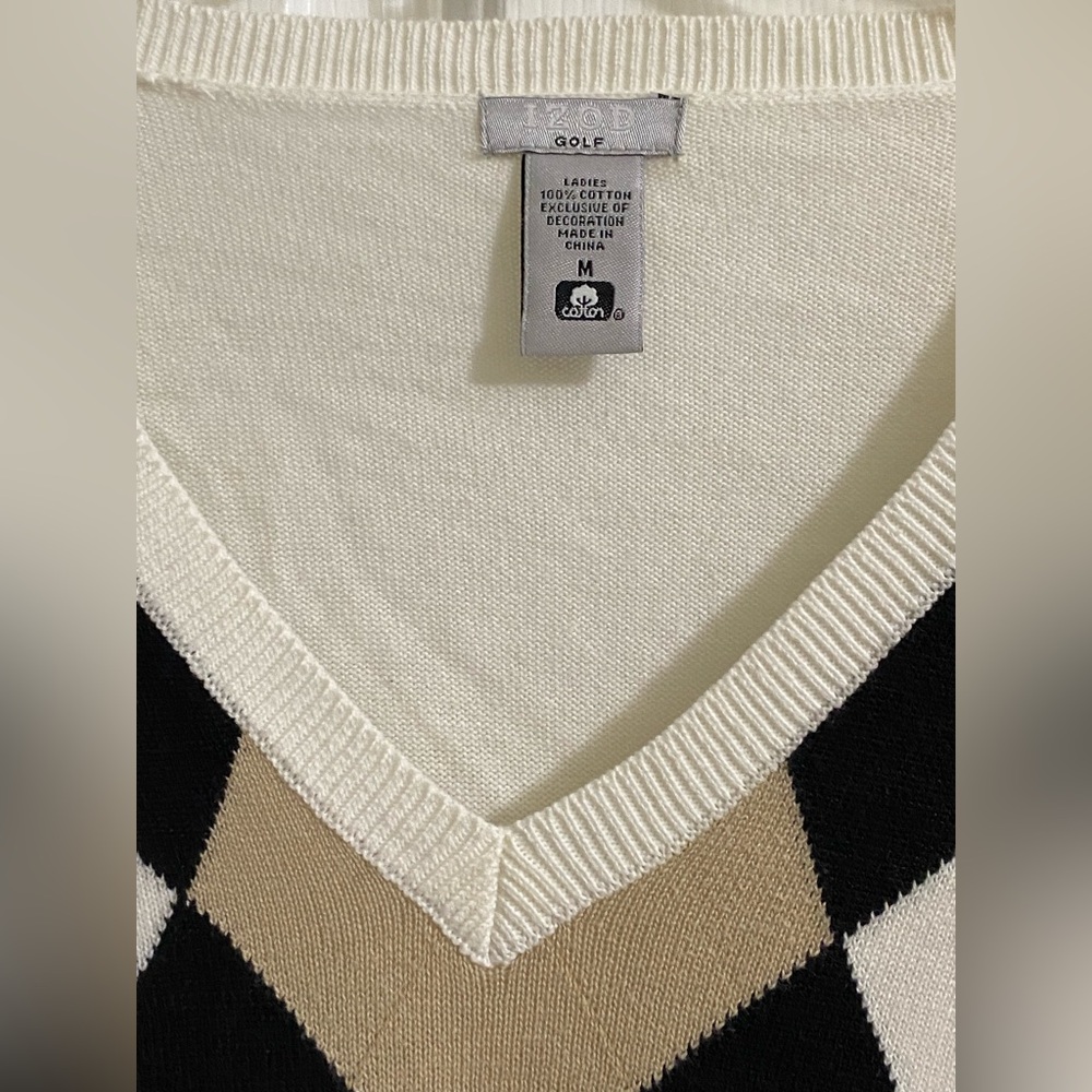 IZOD.. 2-WOMENS ARGYLE V-NECK SWEATERS - Picture 11 of 16